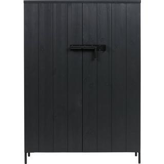 mutoni Armoire Bruut 2 portes pin (FSC) noir  