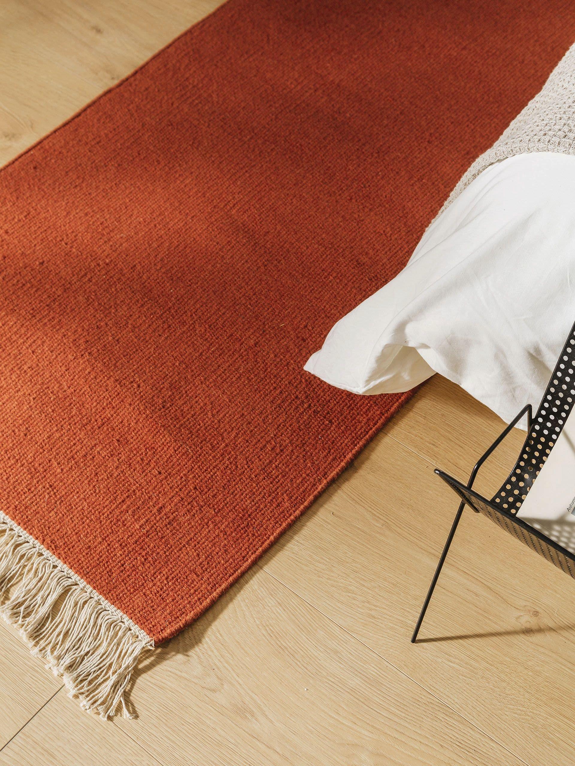 Benuta Tapis de laine Liv Orange  