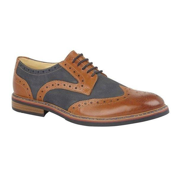 Image of Schuhe Brogue, Leder Unisex Tan 45