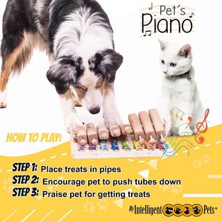 Activity-board  Piano - Jouet interactif en bois pour chien 