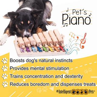 Activity-board  Piano - Jouet interactif en bois pour chien 