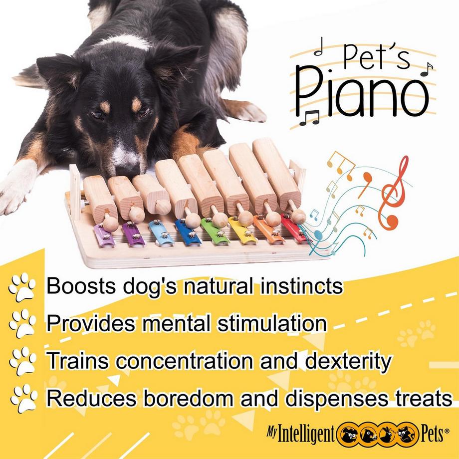 Activity-board  Piano - Jouet interactif en bois pour chien 
