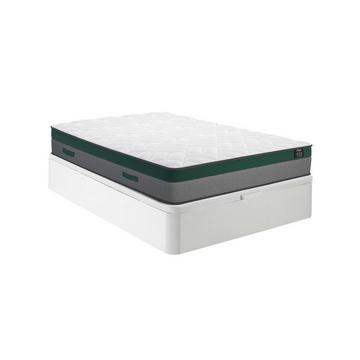 Set letto 160 x 200 cm: Rete contenitore Bianco + Materasso molle insacchettate - PRESTIGE di DREAMEA PLAY