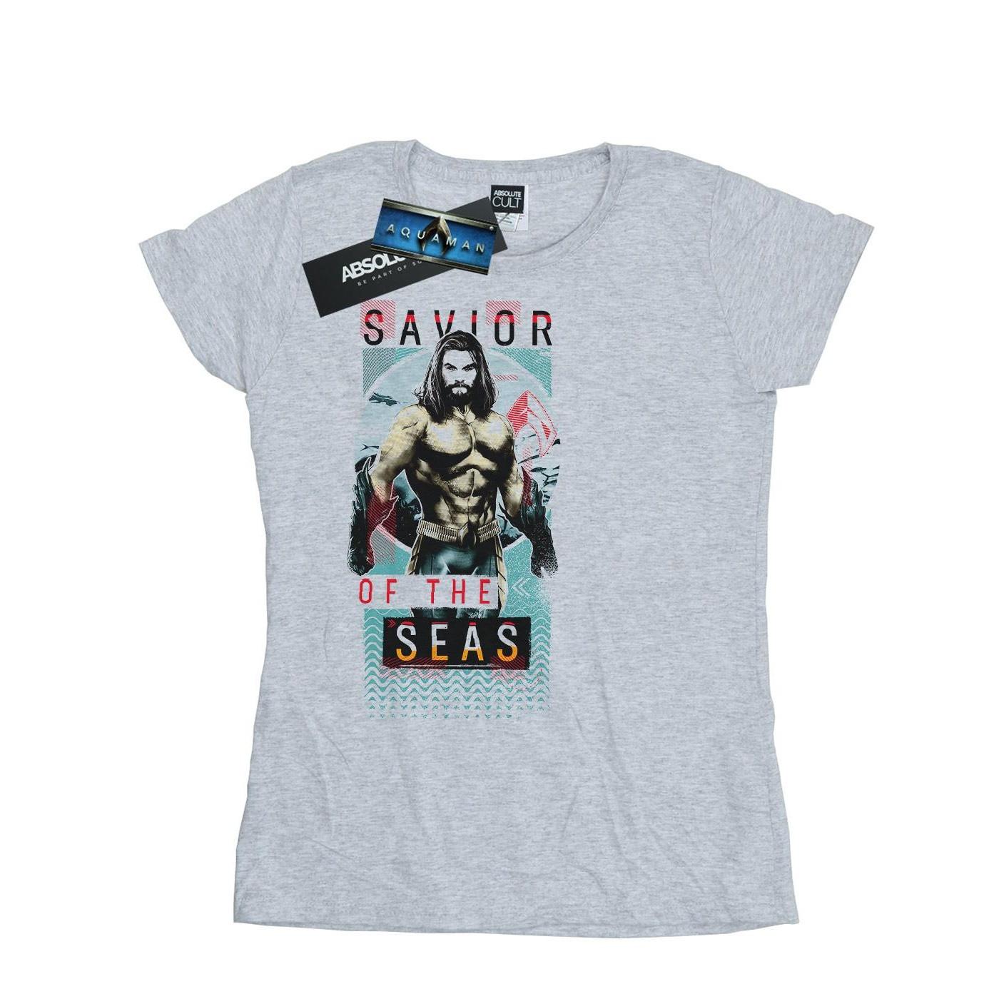 Image of Aquaman Saviour Of The Seas Tshirt Damen Grau XL