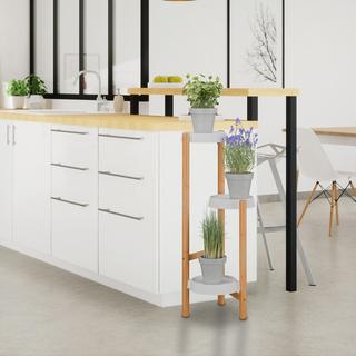 Northix Pflanzenständer mit Regalen  