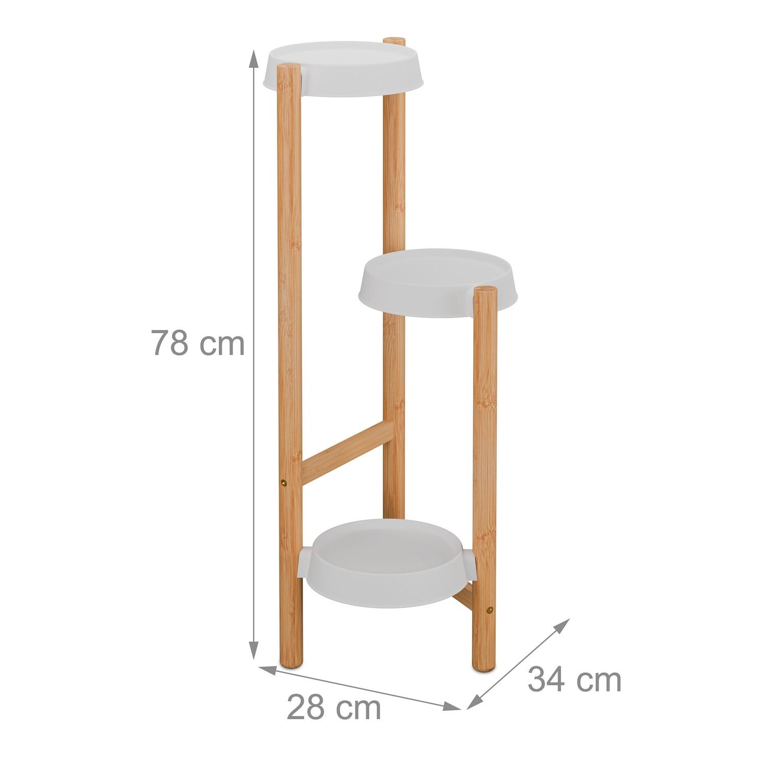 Northix Pflanzenständer mit Regalen  