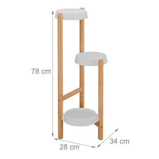 Northix Pflanzenständer mit Regalen  