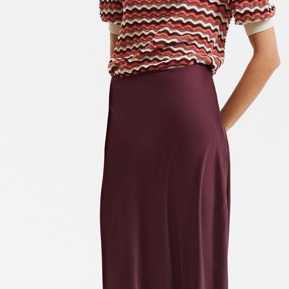 La Redoute Collections Gonna Lunga Svasata in Raso Opaco  