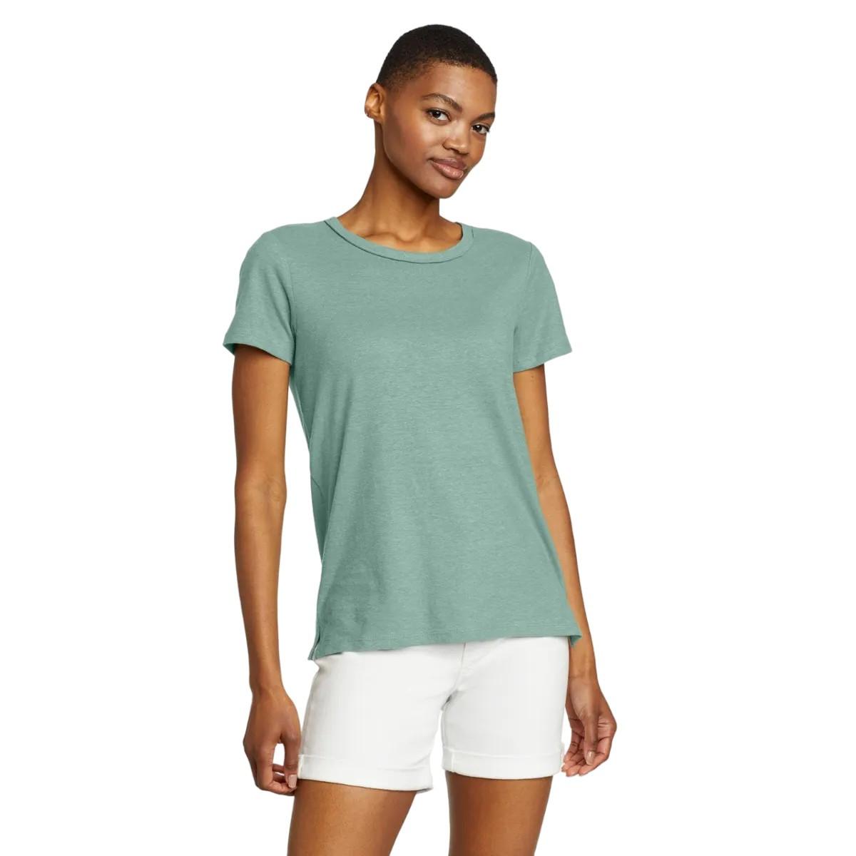 Image of Hemplify Tshirt Kurzärmlig Damen Antikgold XL