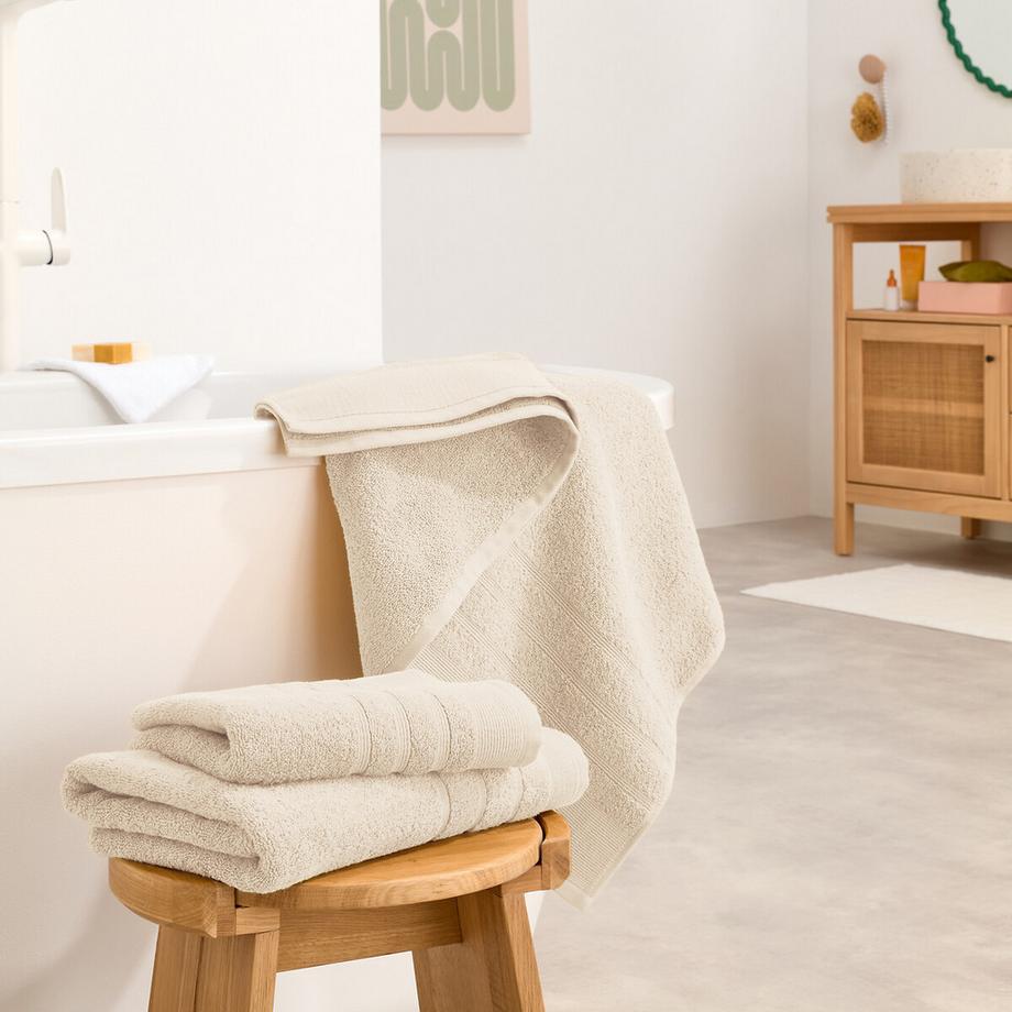 La Redoute Intérieurs Lot de 2 serviettes éponge 600 g/m2  