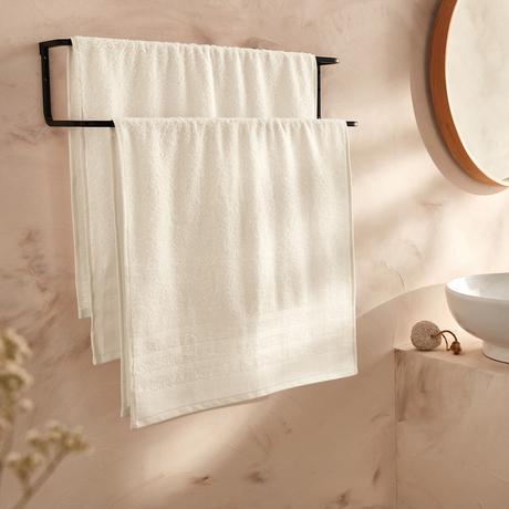 La Redoute Intérieurs Lot de 2 serviettes éponge 600 g/m2  