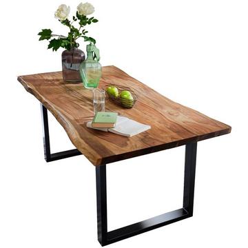 Tavolo da pranzo unico noce nero 160x85x2,6