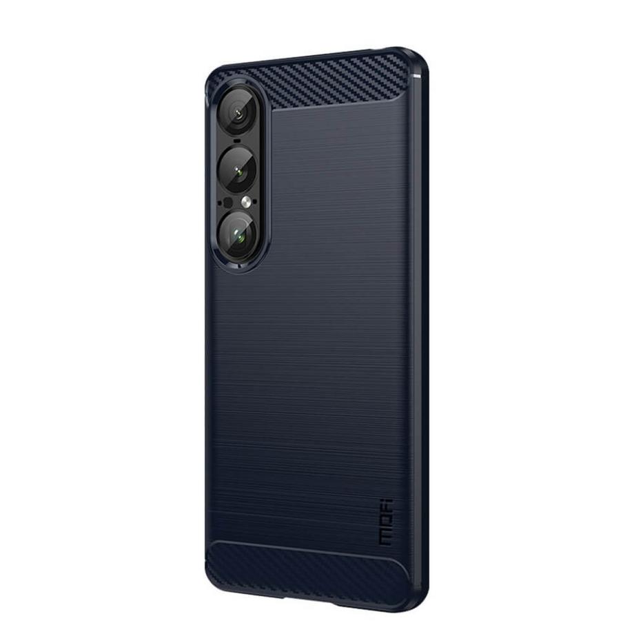 Cover-Discount  Sony Xperia 1 VII  - Cover in look metallo carbonio 
