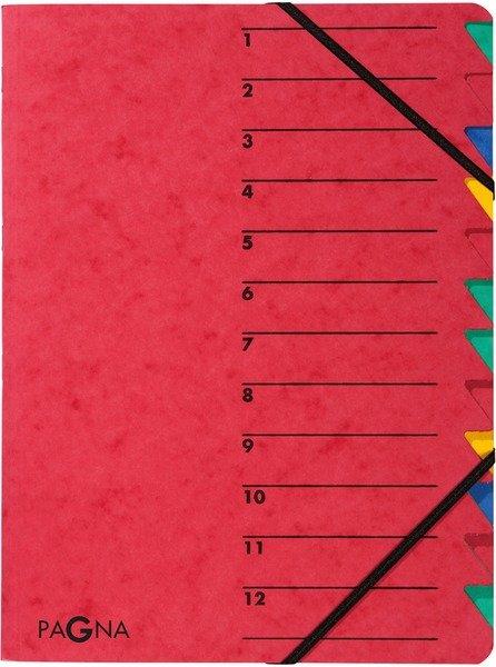 Image of PAGNA Ordnungsmappe EASY A4 24131-01 rot 12 Fächer PAGNA Ordnungsmappe EASY A4 24131-01 rot 12 Fächer