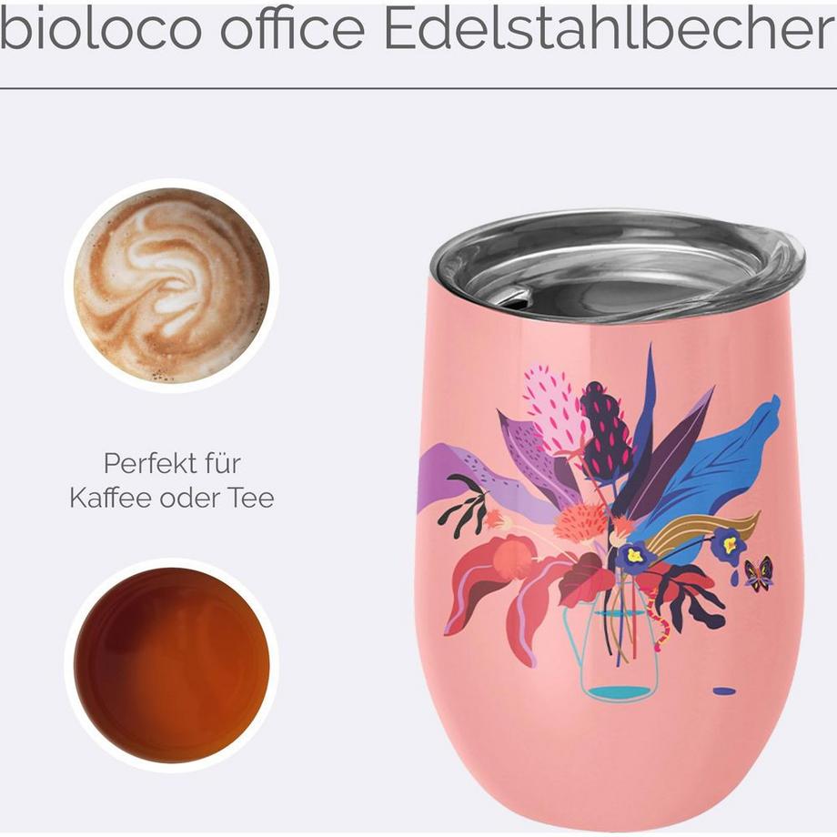 BioLoco Thermobecher Office-Secret garden  