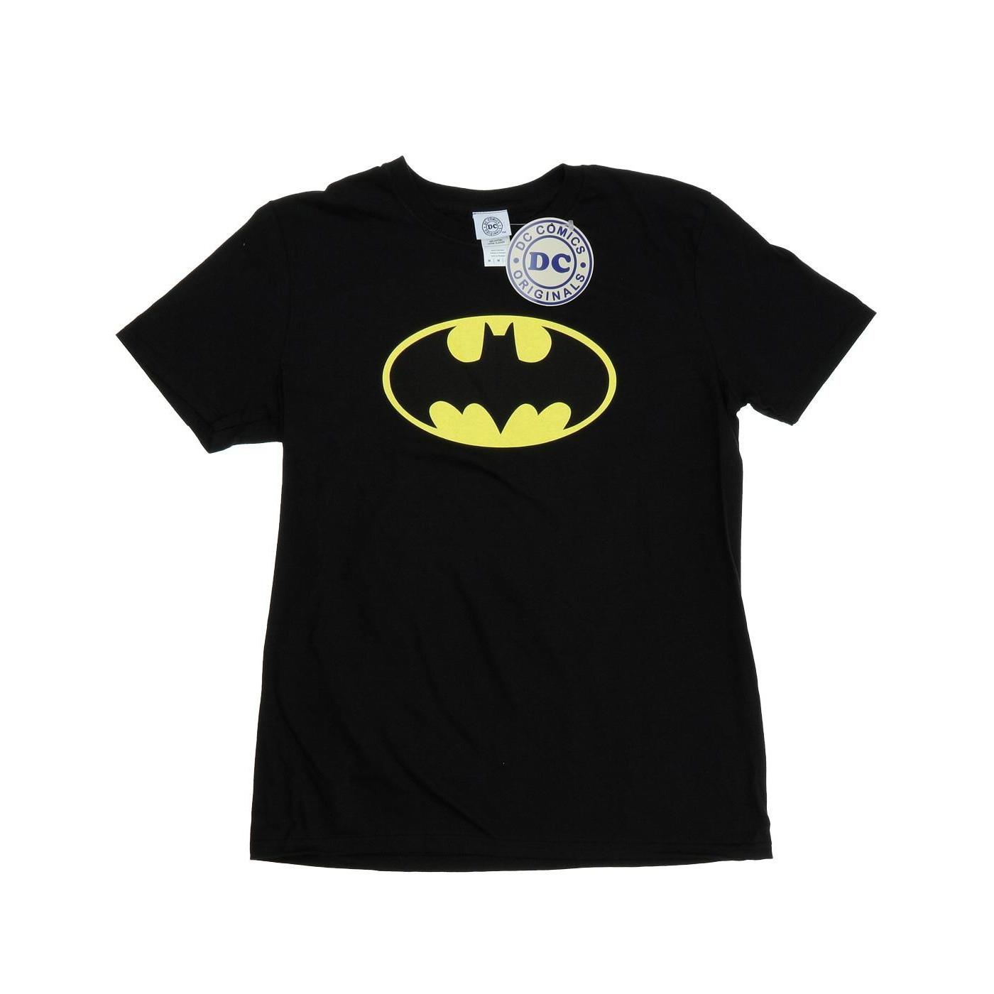Image of Batman Logo Tshirt Jungen Schwarz 128