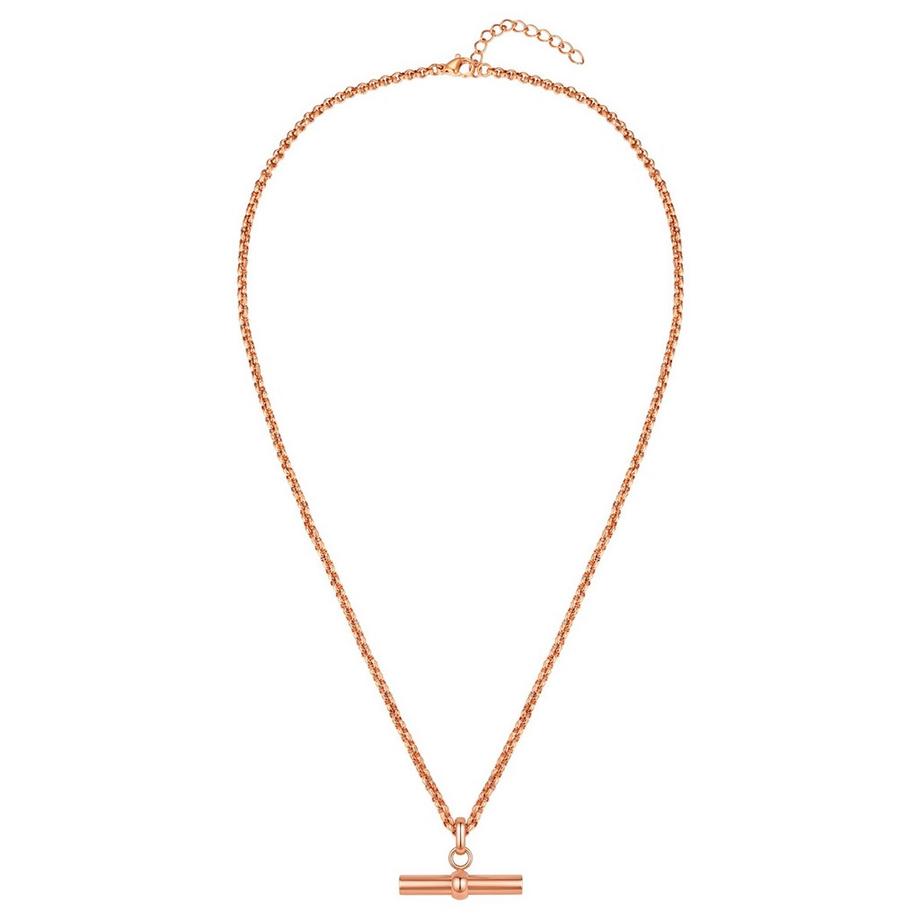 Lulu & Jane  Collier T-Bar Acier Inoxydable 