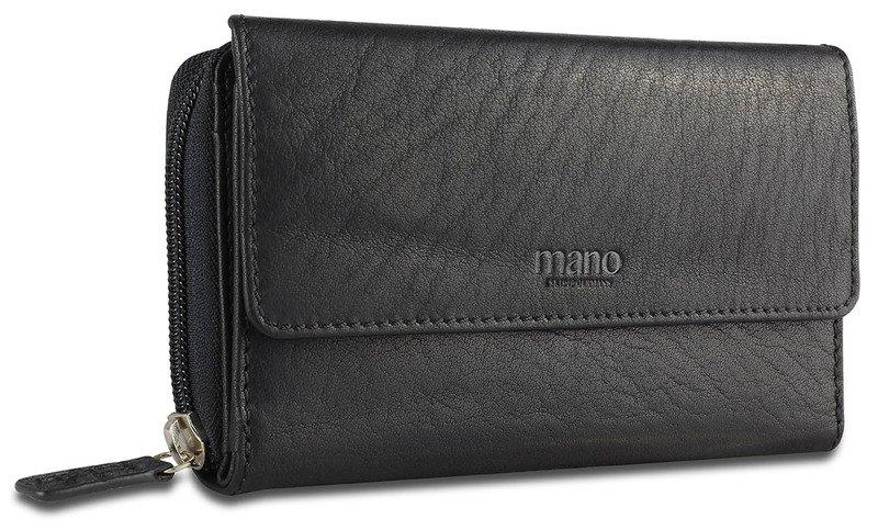 Image of Langbörse Mit Reißverschluss Lang, Herren Schwarz ONE SIZE