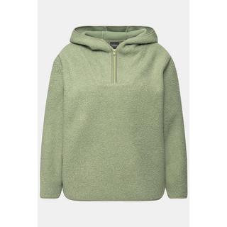 Ulla Popken  Teddypullover, Plüsch, Kapuze, Langarm 