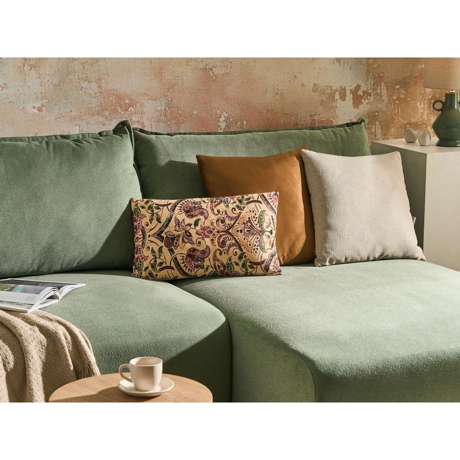 Beliani Lot de 3 coussins décoratifs en Coton Traditionnel DYERA  
