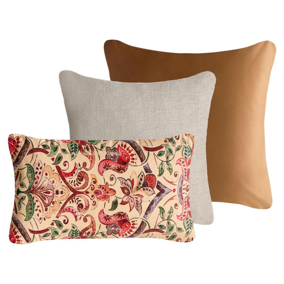 Lot de 3 coussins décoratifs en Coton Traditionnel DYERA