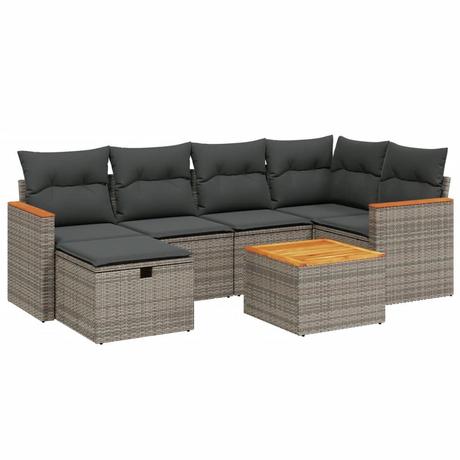 VidaXL Garten sofagarnitur poly-rattan  