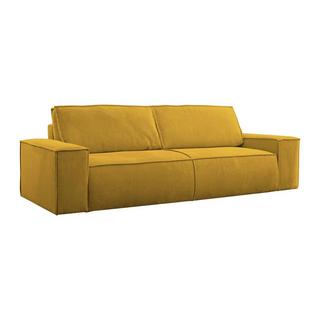 PASCAL MORABITO Schlafsofa 4-Sitzer - Cord - Gelb - AMELIA  