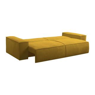 PASCAL MORABITO Schlafsofa 4-Sitzer - Cord - Gelb - AMELIA  
