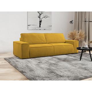 PASCAL MORABITO Schlafsofa 4-Sitzer - Cord - Gelb - AMELIA  