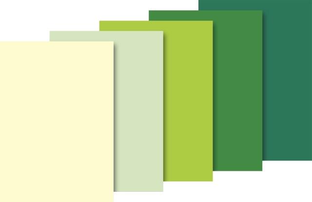 Image of 203375739 Kunstdruckpapier Kunstpapier 10 Blätter Grün