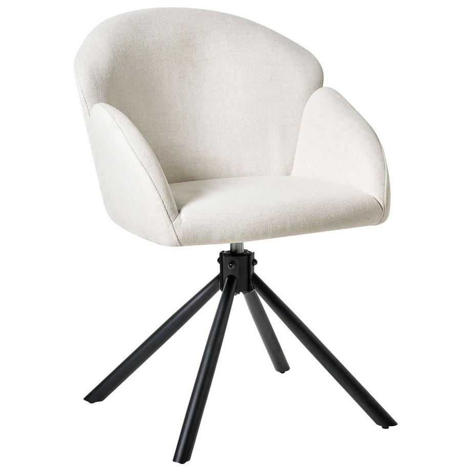 Beliani Esszimmerstuhl 2er Set aus Stoff Klassisch MAYBEE  