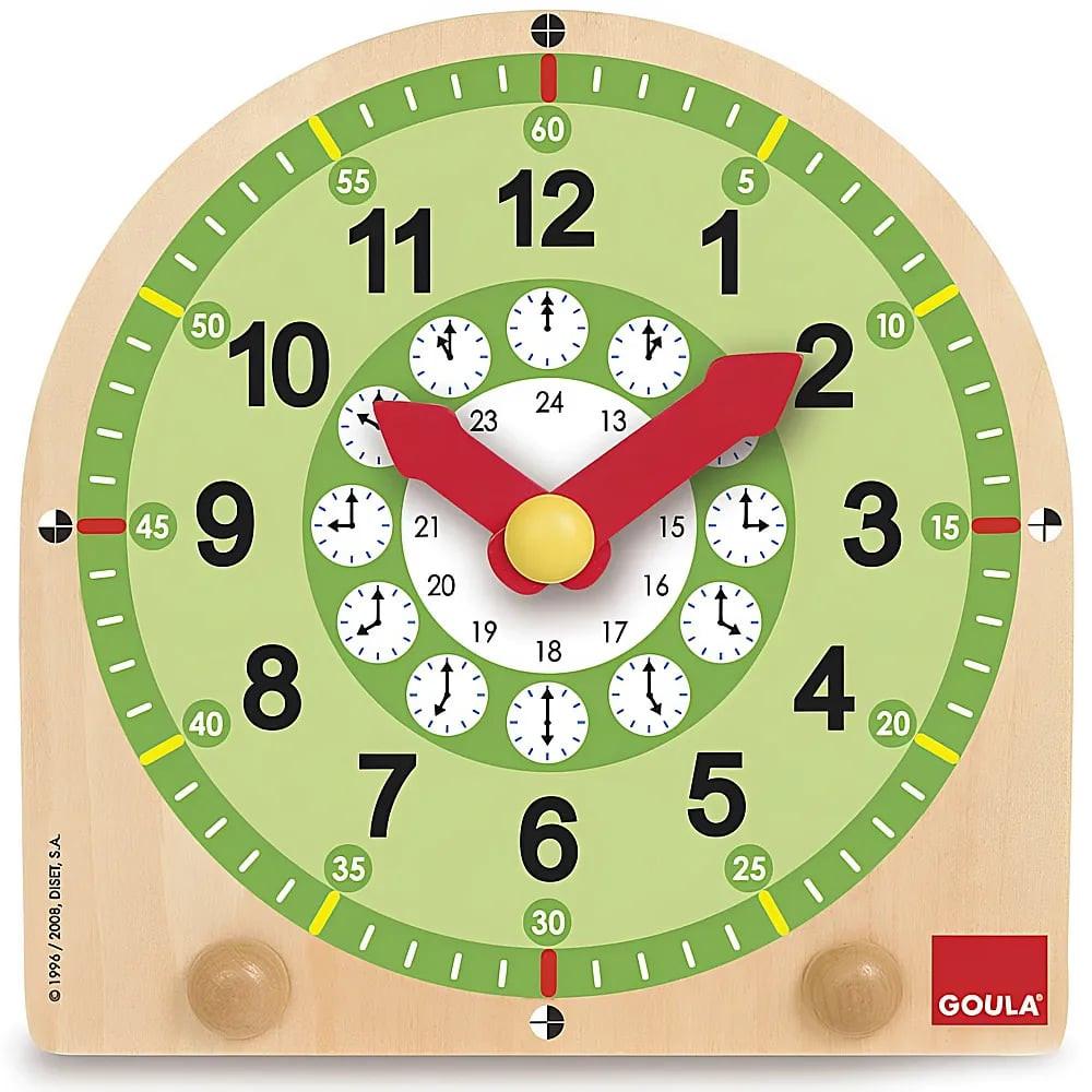 Image of Lernuhr aus Holz Multicolor