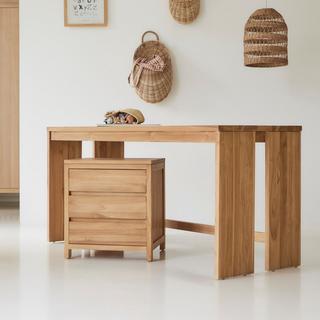 Tikamoon  Scrivania per bambini in teak massello con cassettiera Eden 