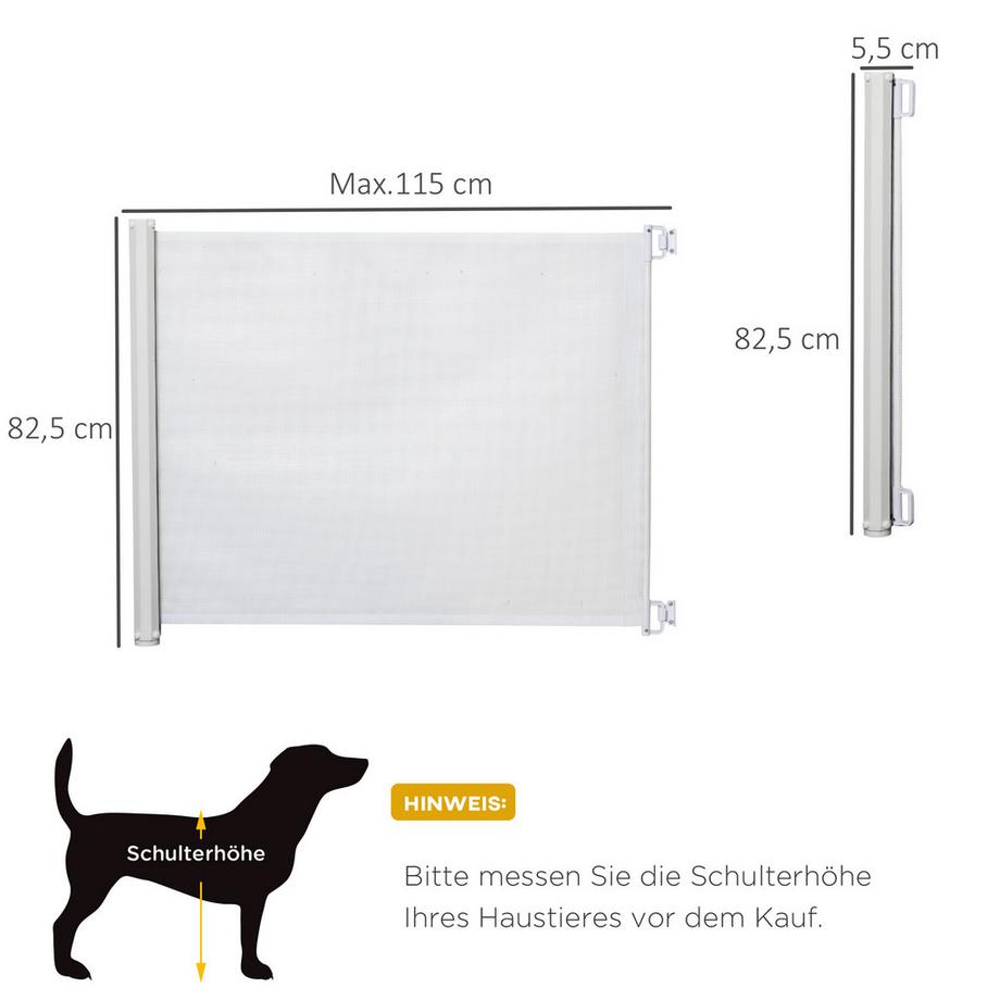 PawHut  Hunde Türschutzgitter 