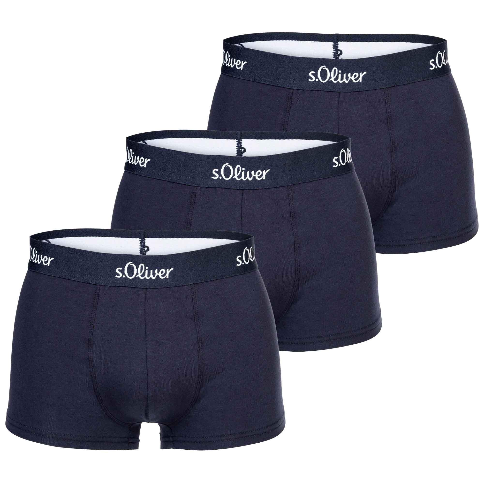 Image of Boxershort 3er Pack Stretch Herren Marine L