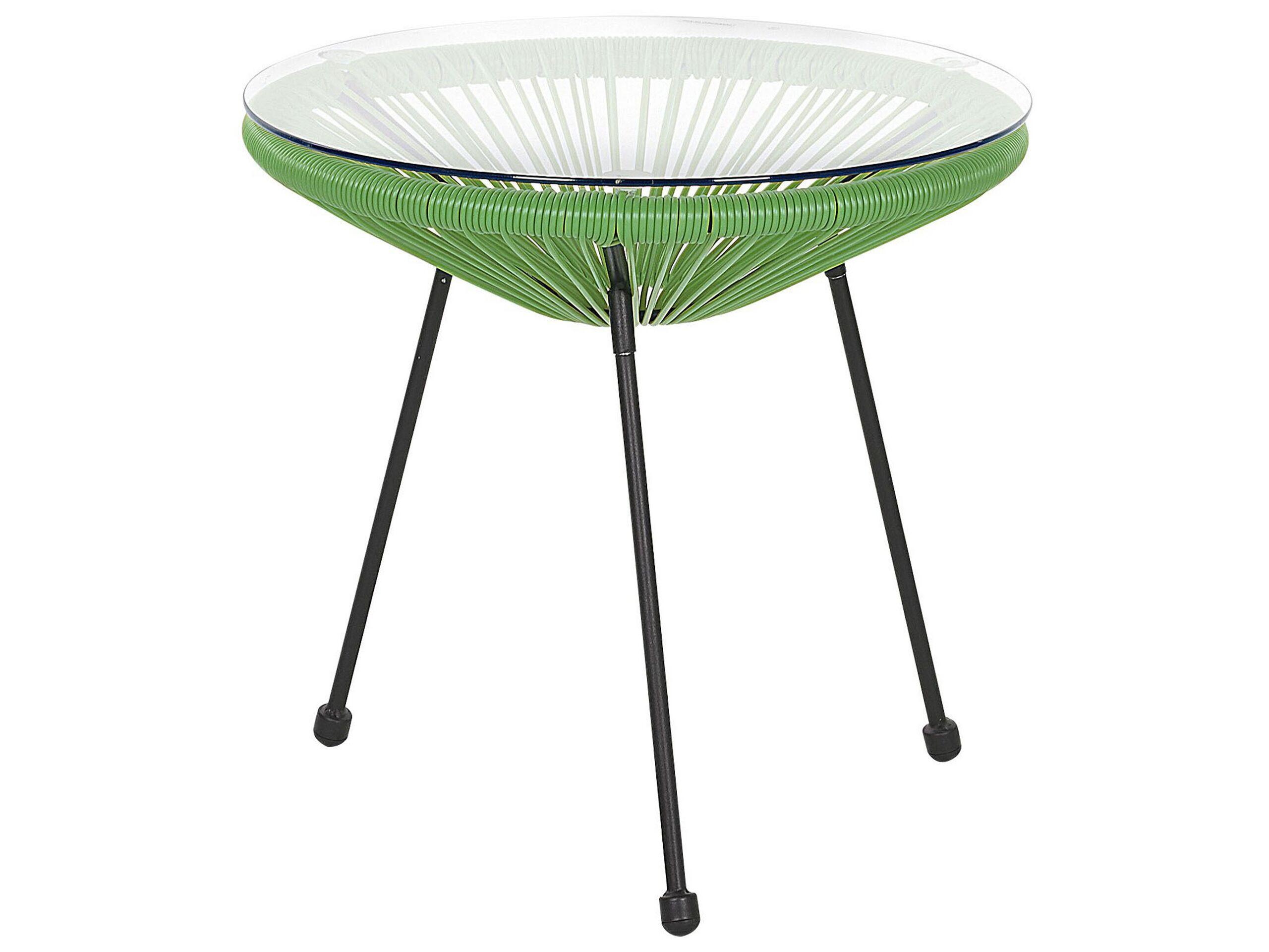 Beliani Ensemble pour bistro en Polyrotin Boho ACAPULCO II  