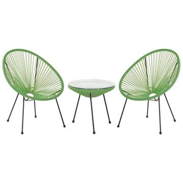 Ensemble pour bistro en Polyrotin Boho ACAPULCO II