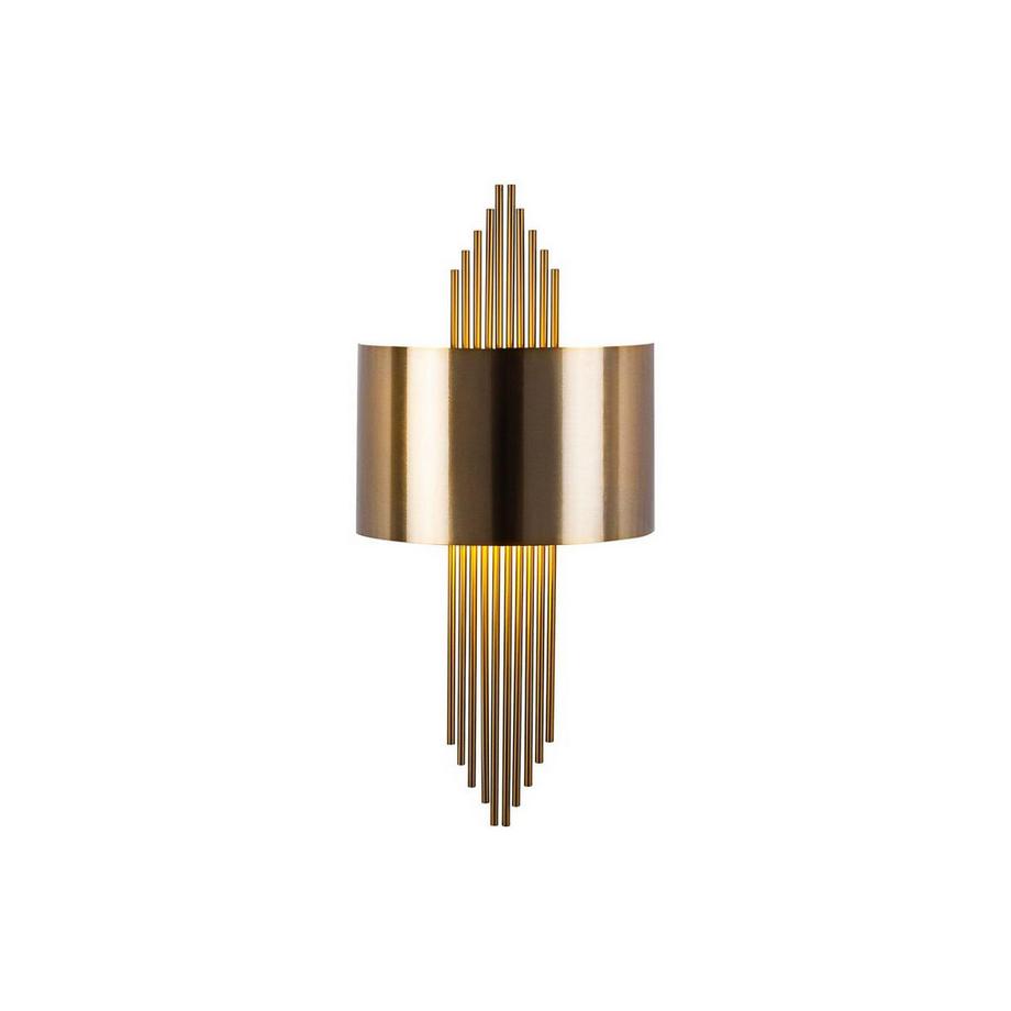 OZAIA Applique art déco L. 22 x H. 75 cm in Metallo Dorato - SANGARIUS  