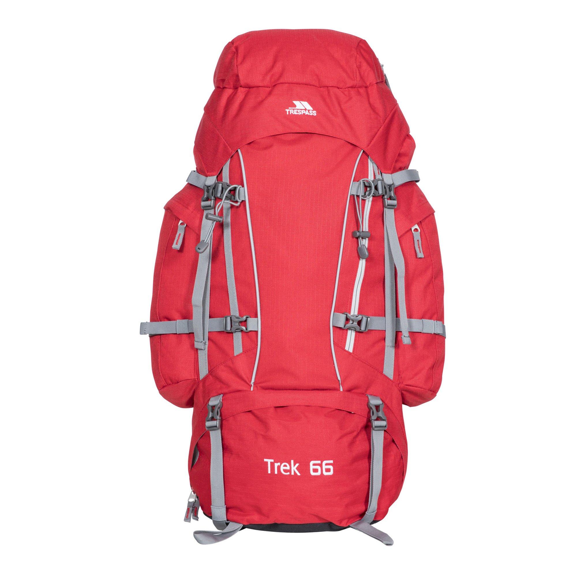 Image of Trek 66 Backpackrucksack (66 Liter) Unisex Rot Bunt ONE SIZE