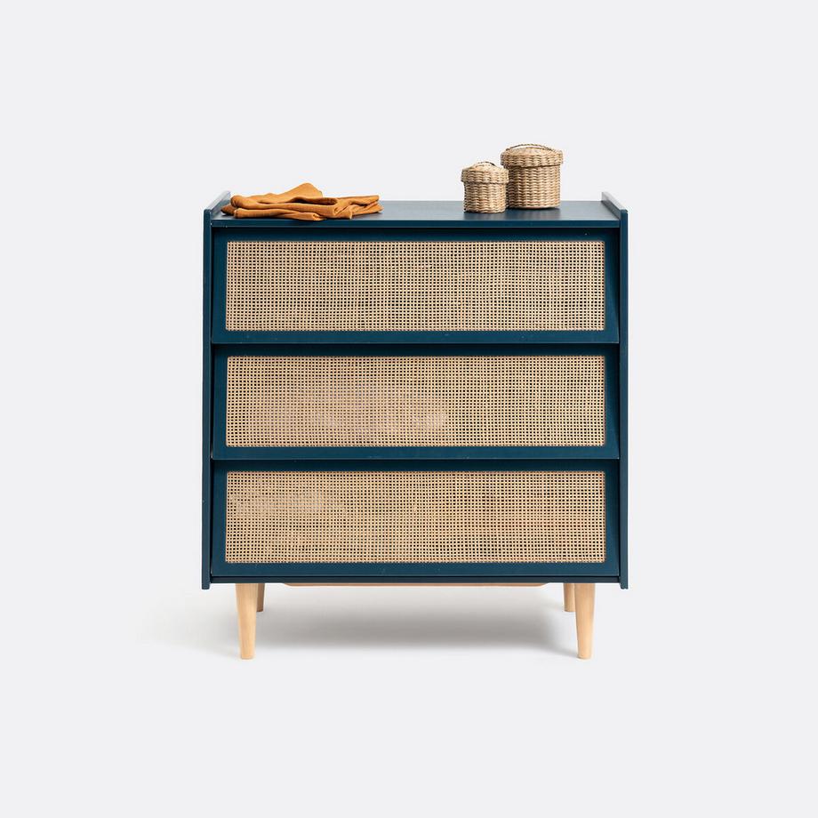 La Redoute Intérieurs Commode 3 tiroirs en cannage  