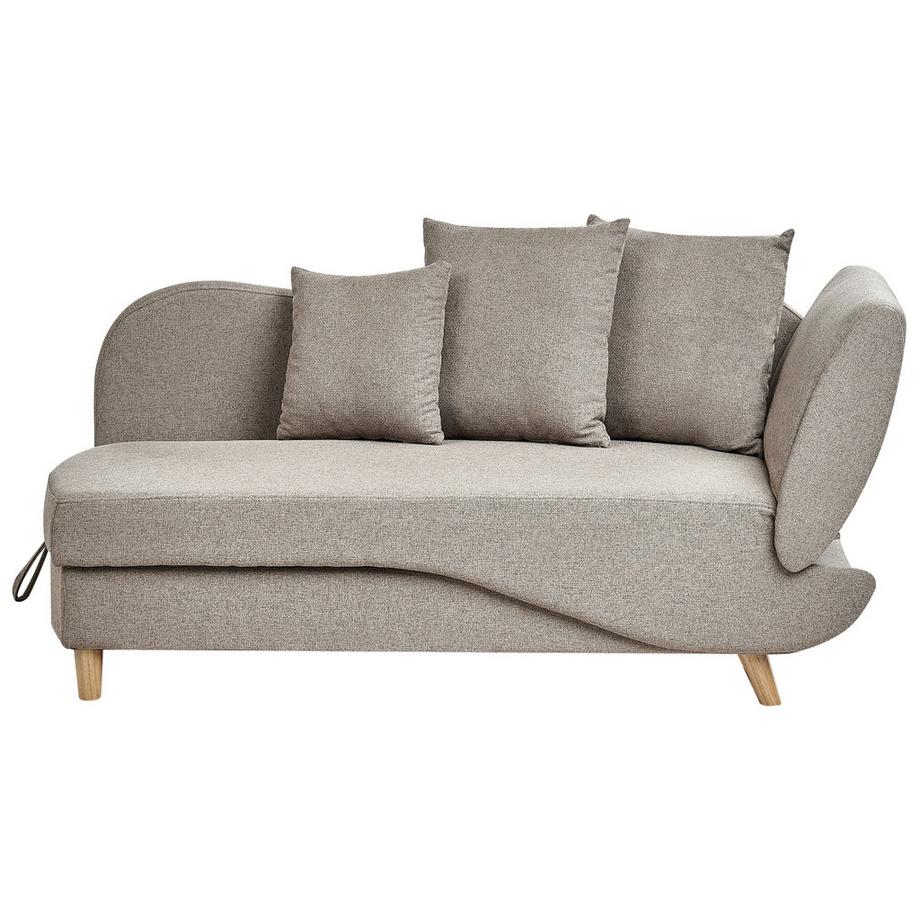 Rechtsseitige Chaiselongue aus Kunstleinen Skandinavisch MERI