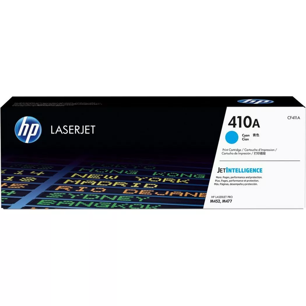 Hewlett-Packard – HP Toner-Modul 410A cyan CF411A CLJ Enterprise M452 2300 S., One Size