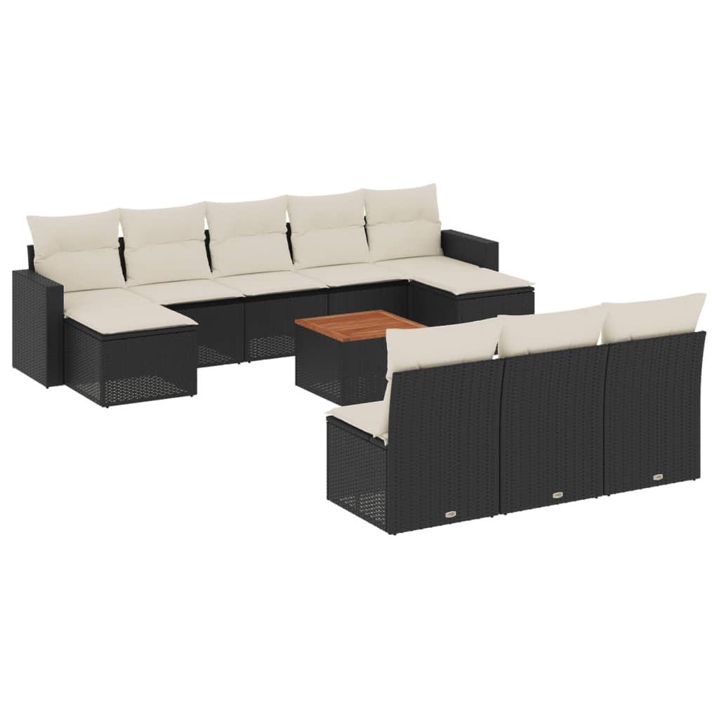 VidaXL set divano da giardino Polirattan  