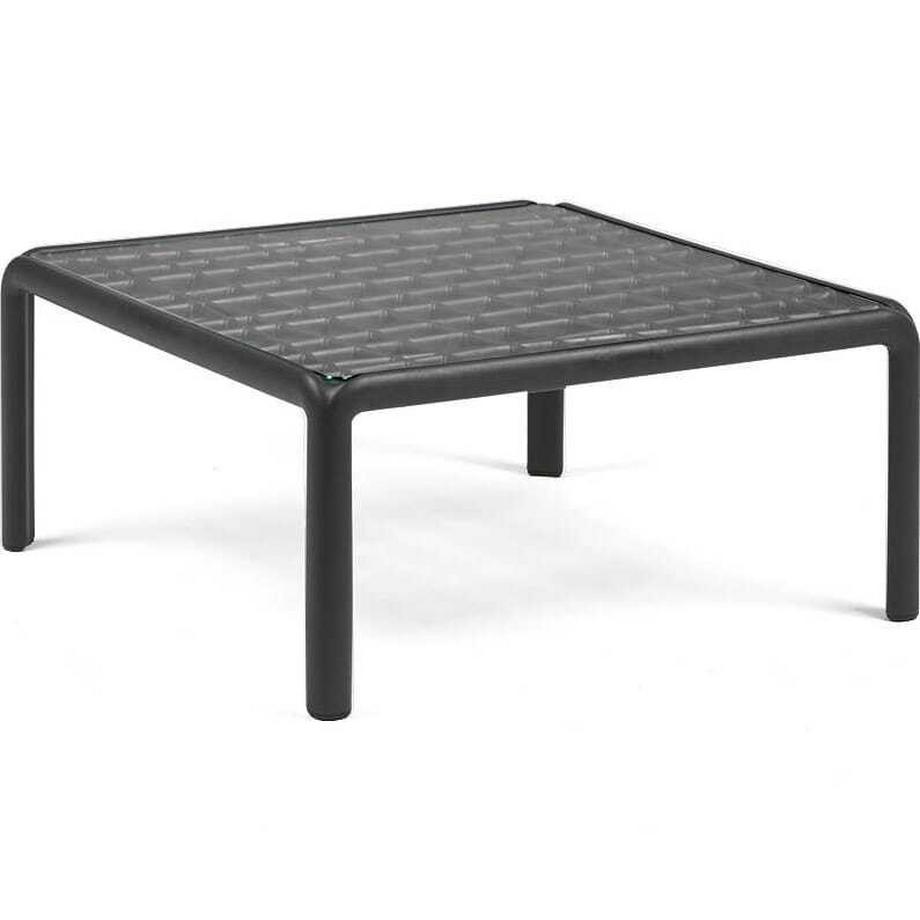 Tavolino da giardino Komodo in vetro antracite 70