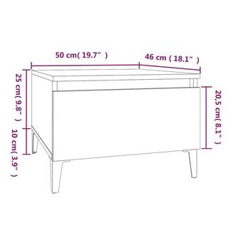 VidaXL Table d'appoint bois d'ingénierie  