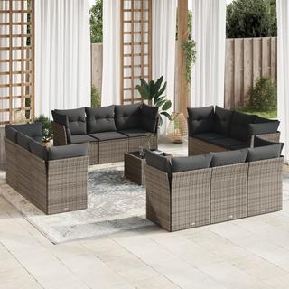 VidaXL set divano da giardino Polirattan  