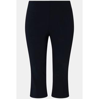 Ulla Popken  Pantaloni Capri di bengalina, estremamente elasticizzati e quasi ingualcibili, con cintura elastica 