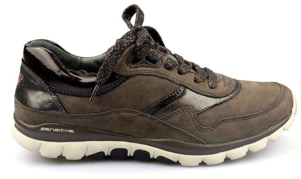 Image of Nubuk Wandersneaker Damen Grau 36