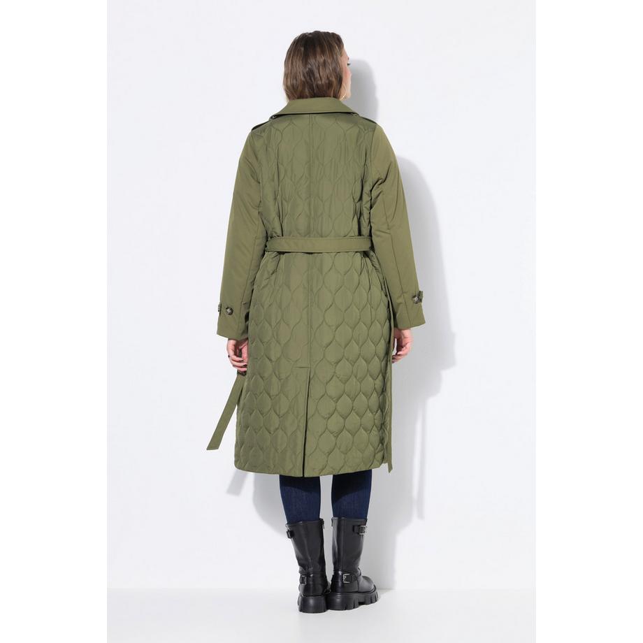 Studio Untold Trenchcoat Teil Steppung Wattiert Bindegürtel  