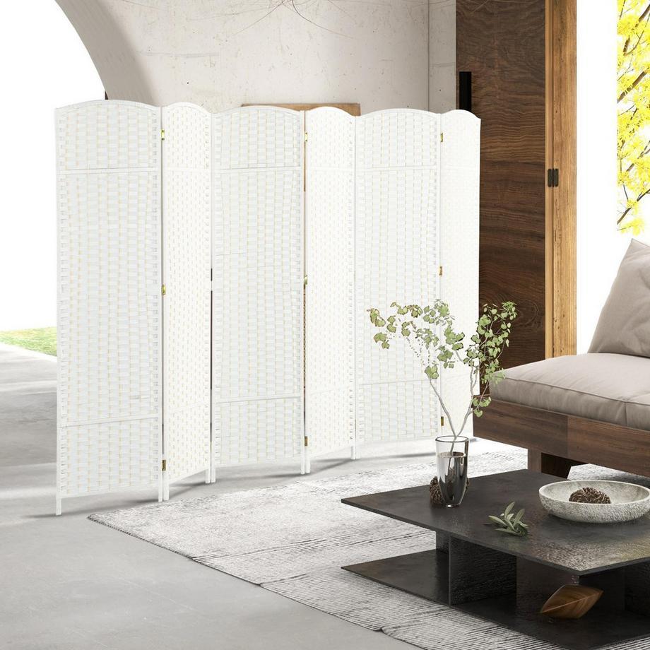 Northio Cloison de séparation pliable à 6 panneaux  